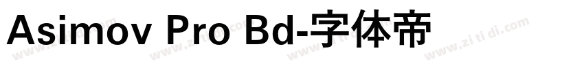 Asimov Pro Bd字体转换